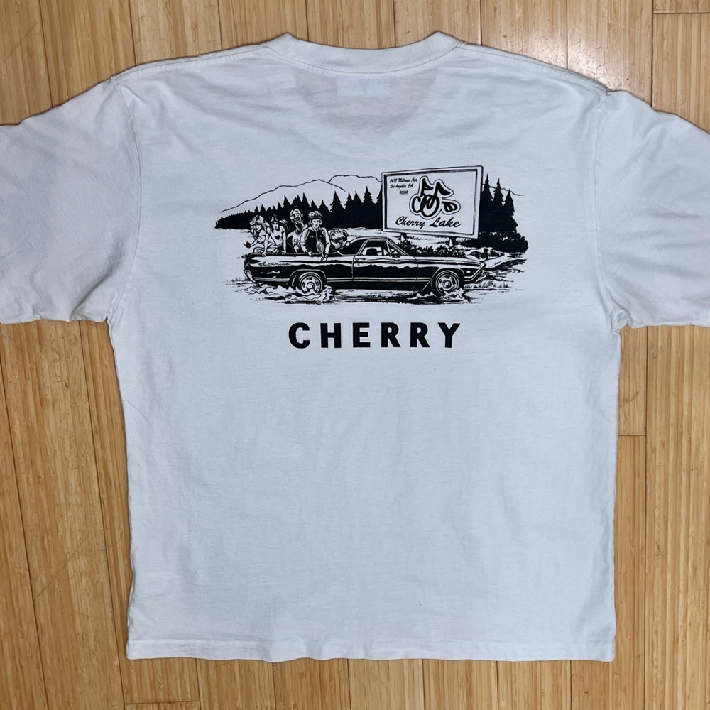 Cherry Los Angeles Pocket T Shirt Short Sleeve LA Cherry Lake El Camino